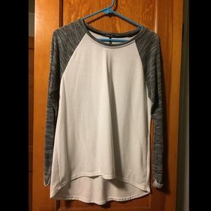 High low long sleeve